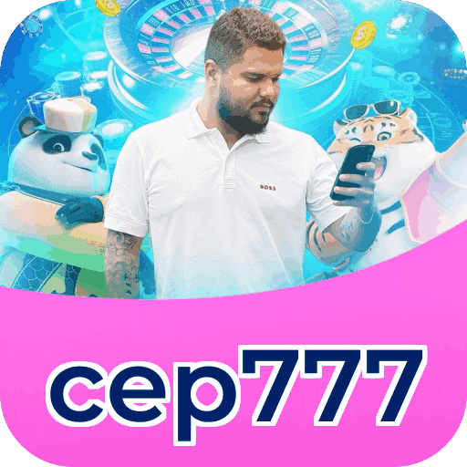 Interface do aplicativo cep777 mostrando jogos disponíveis no iOS e Android